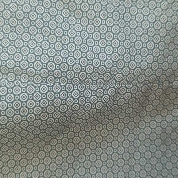 Express extra slim LS pattern blue button down shirt size L 16/16.5 - Picture 5 of 5